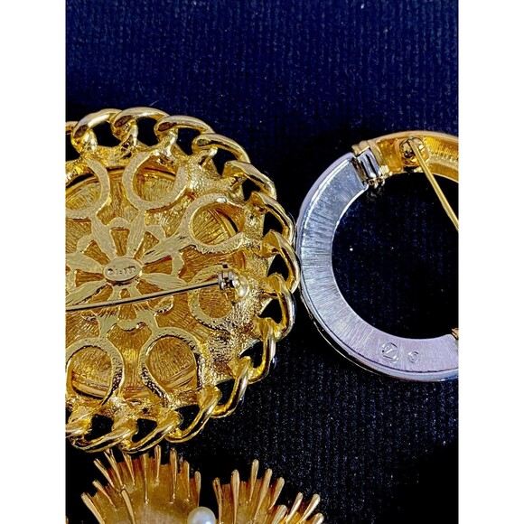 Vintage ALL SIGNED 20 Piece Rhinestone Jewelry Lot WEISS Florenza Crown Trifari+ - Picture 10 of 16